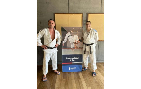 Félicitations Jérôme, professeur de judo, 5EME DAN.